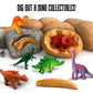 Thames & Kosmos I Dig It! Dinos - Dinosaur Eggs Excavations | 8 Dig-Out Kits, Unearth Dinosaur Figurines, a T. Rex Claw & Tooth Replica, Includes