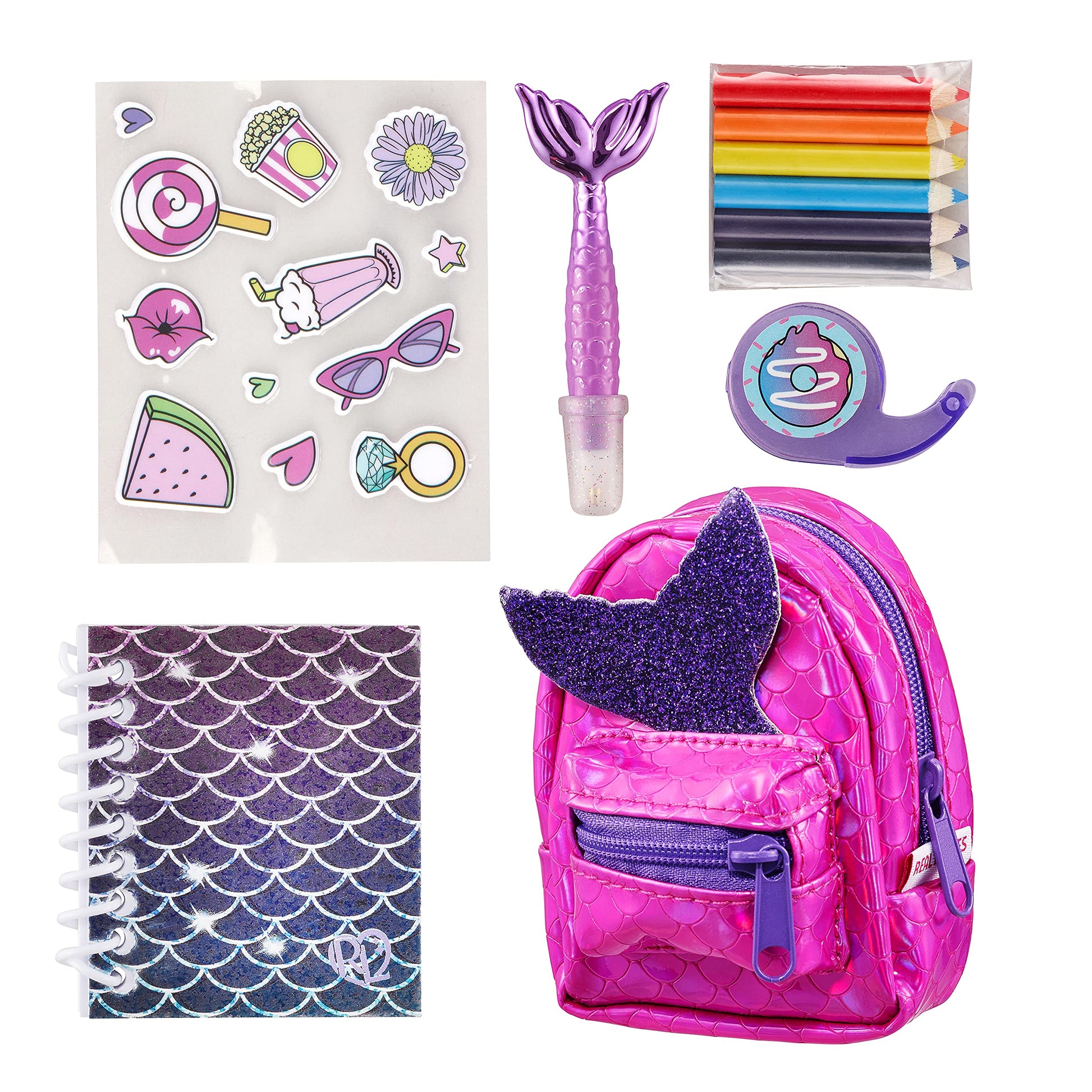 REAL LITTLES - Collectible Micro Backpack and Micro Handbag with 12 Micro Working Surprises Inside!, Multicolor (25324)