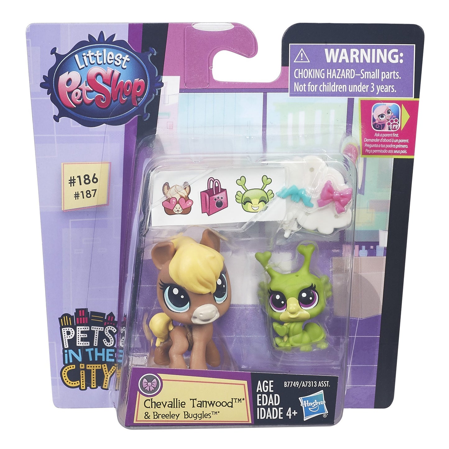 Littlest Pet Shop Arabian Horse and Caterpillar Doll