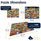 White Mountain 1000 Piece Jigsaw Puzzle Patriotic US, America's Firsts