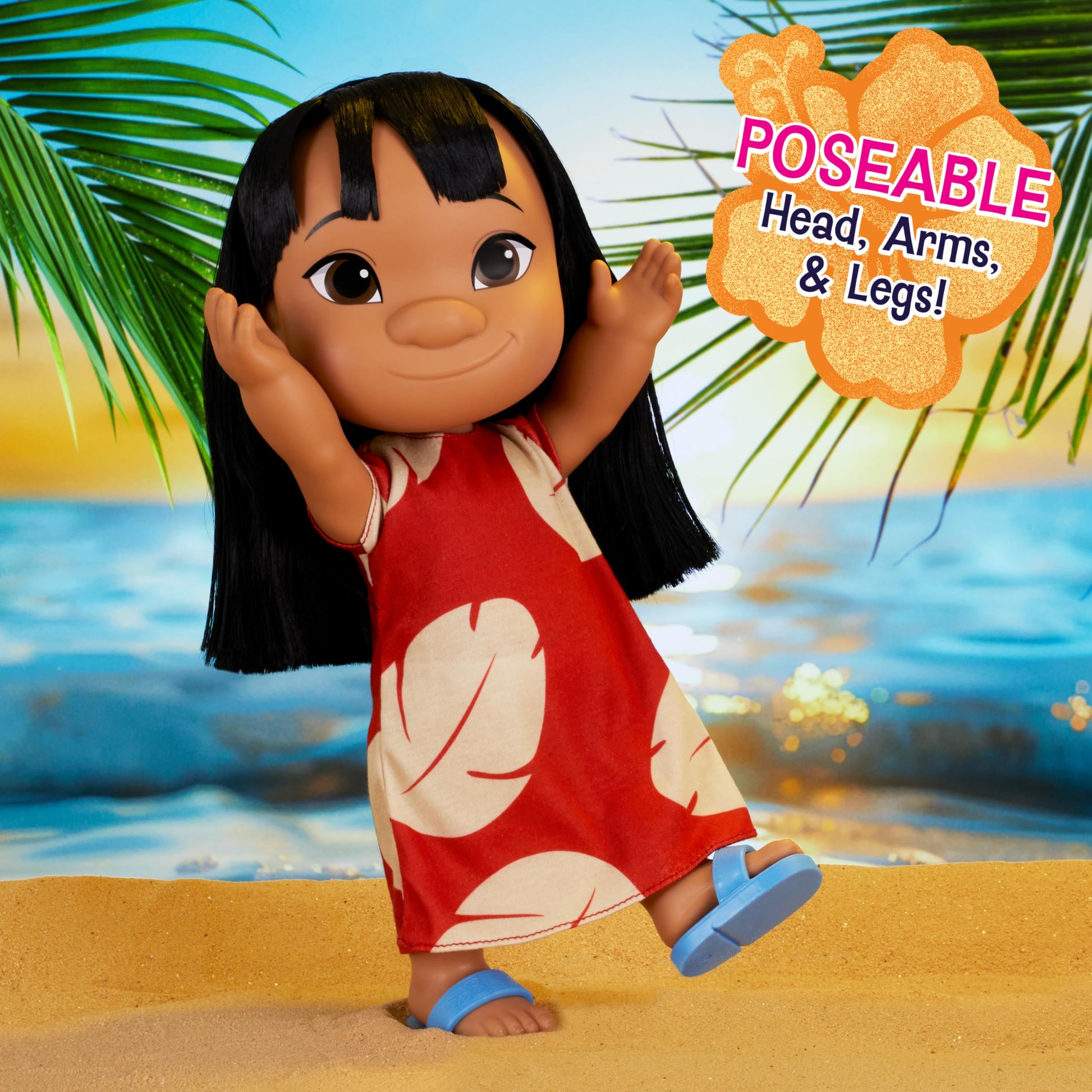 Disney Lilo & Stitch 14-inch Poseable Lilo Doll with Stitch Figure