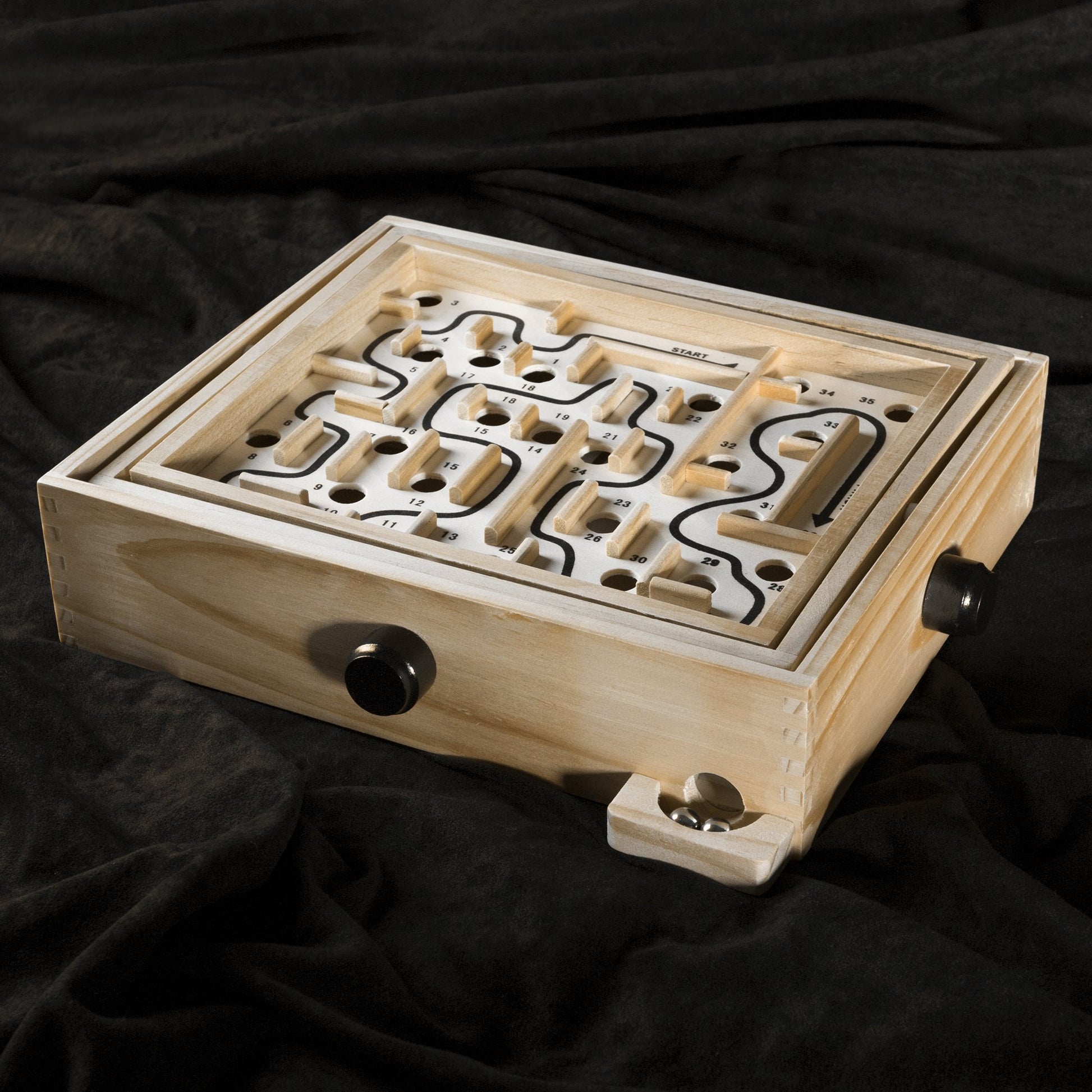 Hey Play Labyrinth Game, Natural, 11” x 9.25” x 2.75”