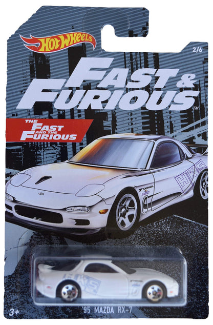 Hot Wheels Fast & Furious '95 Mazda RX 7 2/6, White
