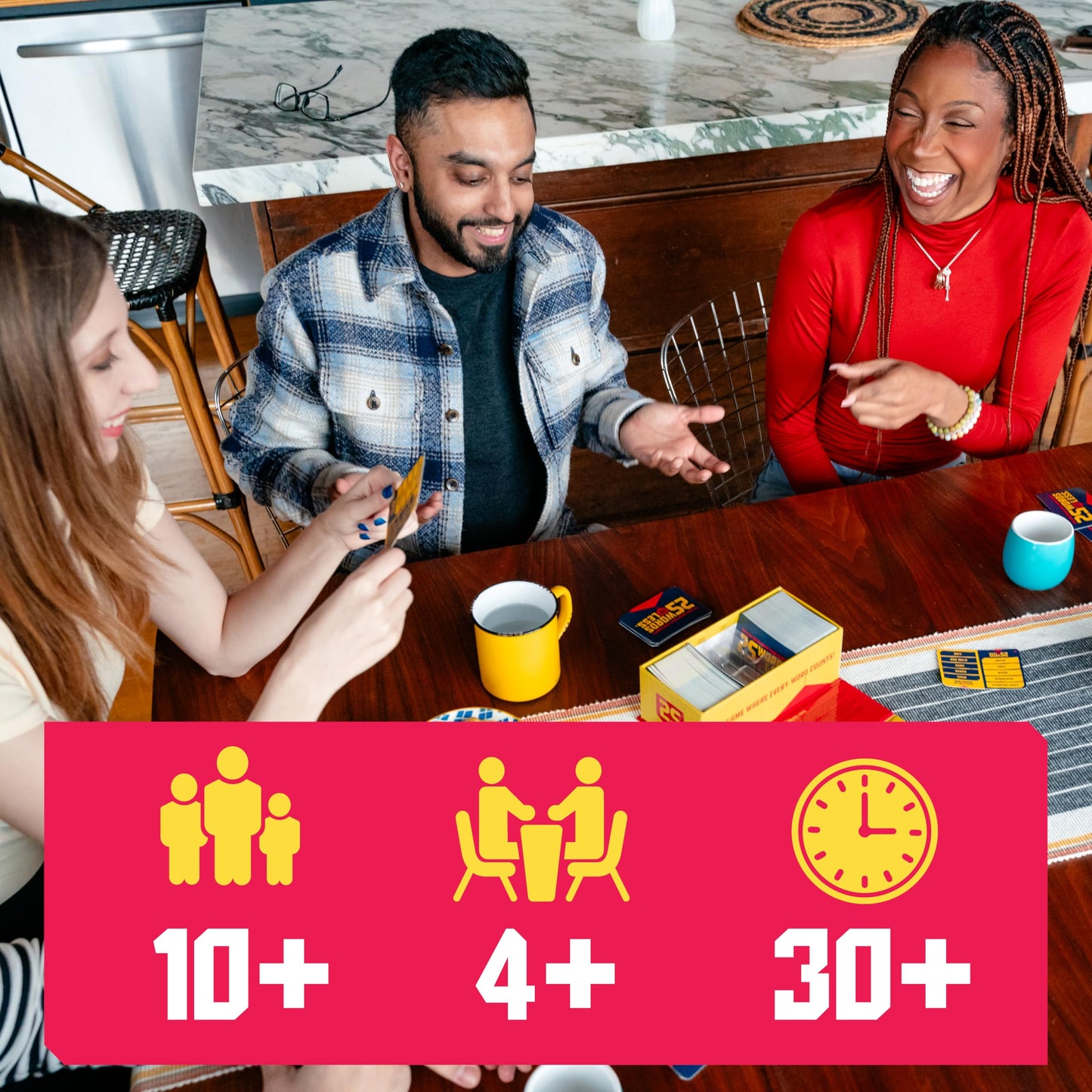 25 Words or Less Board Game, Figure Out the Secret Words Before Time Runs Out, 300 Cards, Timer & Countdown Board Included, Fast-Paced Party Game