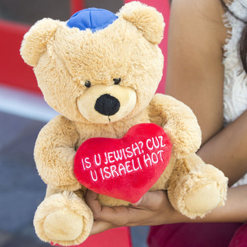 Hollabears 10" is U Jewish? Cuz U Israeli Hot Teddy Bear Hanukkah Plush