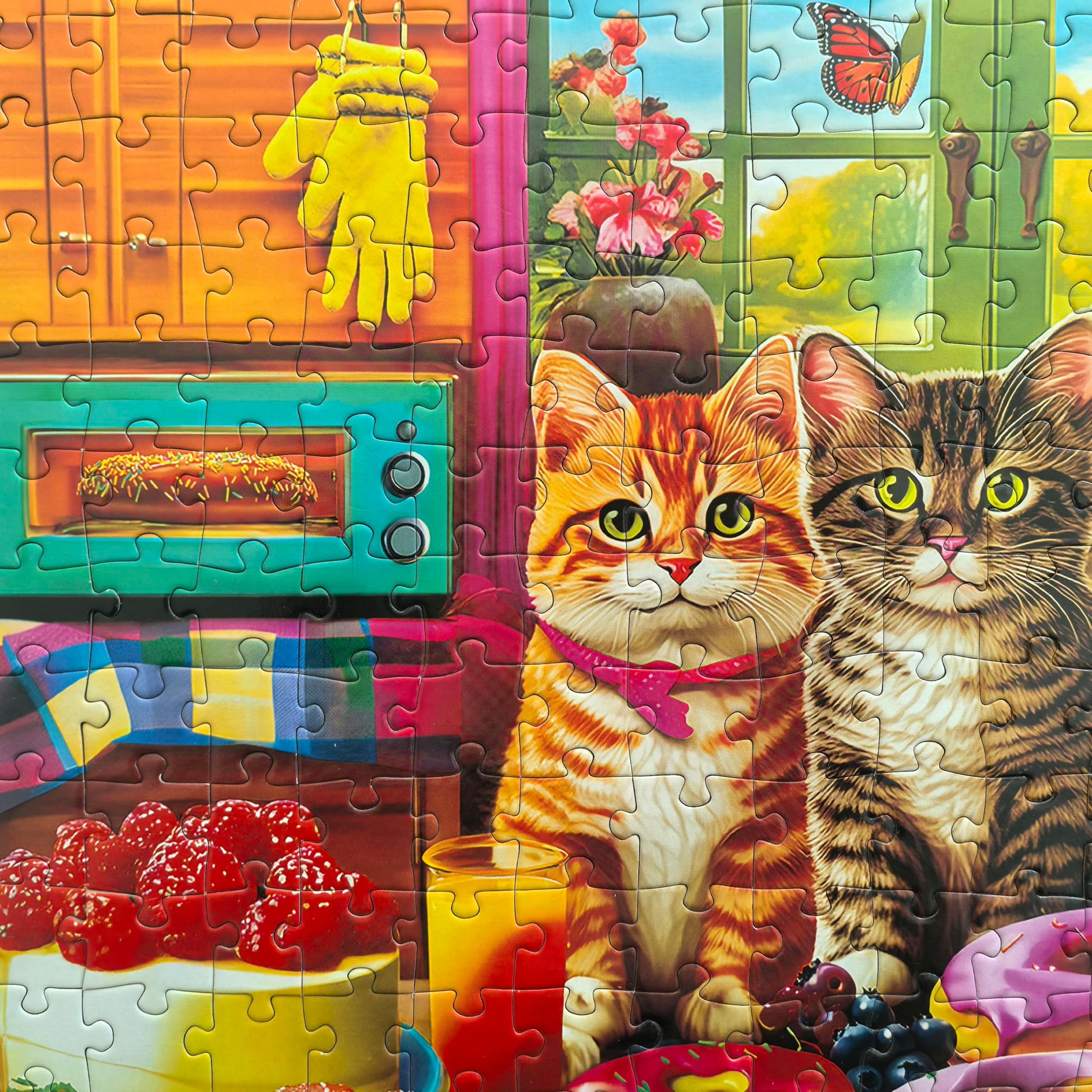 300 Piece Puzzles for Adults Kids Ages 6-8 8-12 - Kittens and Donuts