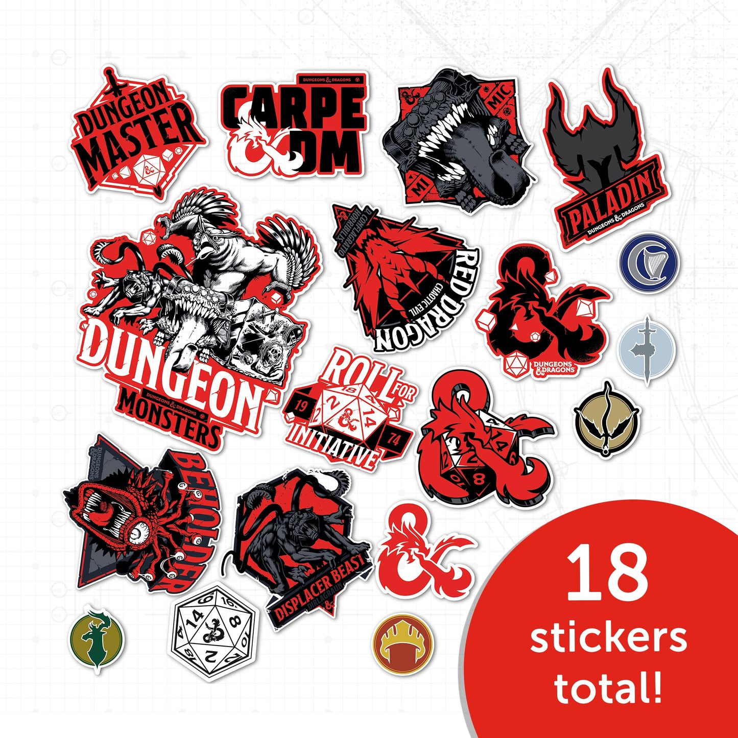 Desert Cactus Dungeons & Dragons Stickers Vinyl Decal Laptop Water Bottle Car Scrapbook Sheet Decorations Birthday Favor Party Supplies (2-1)