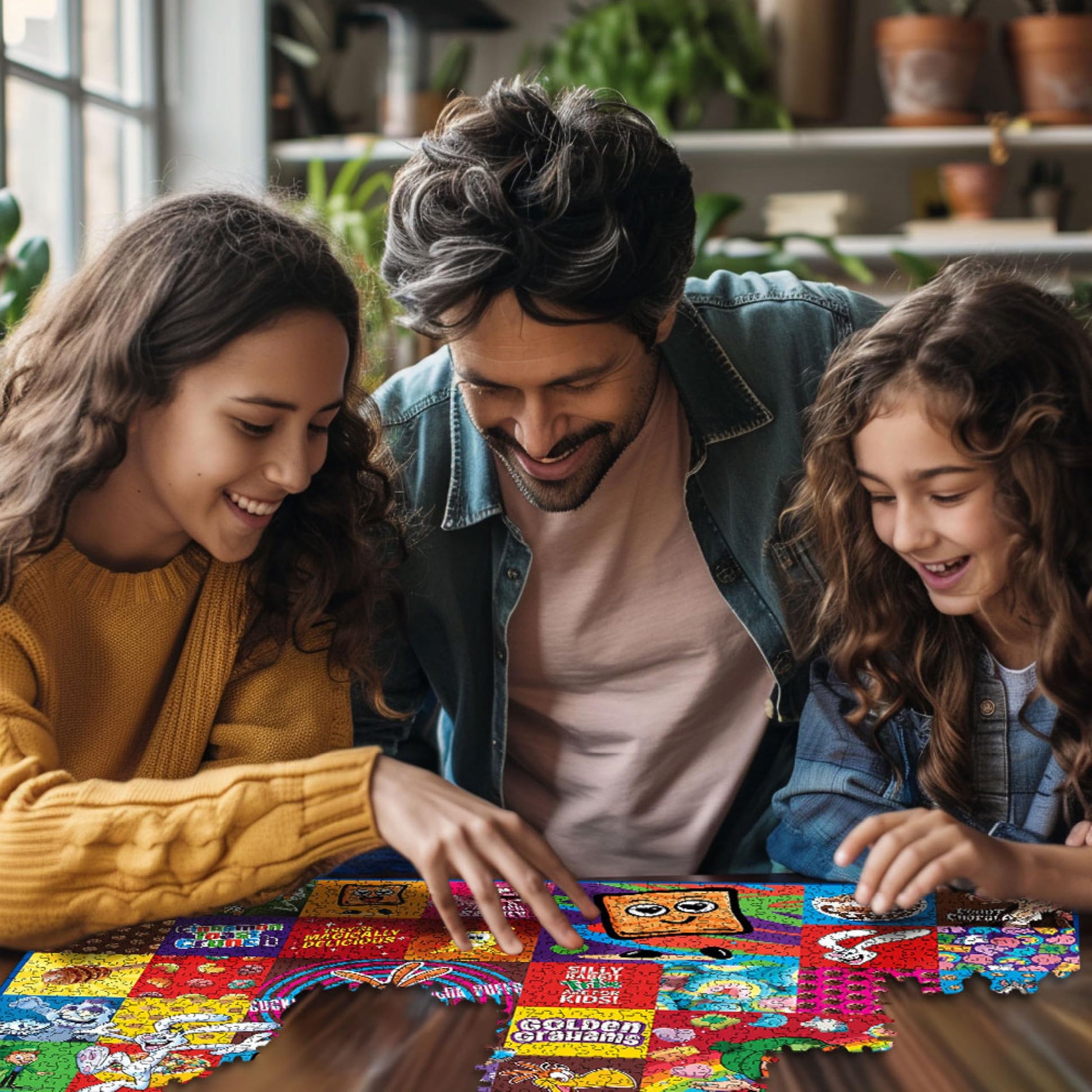 White Mountain 1000 Piece Jigsaw Puzzle Fun Collage Food, Favorite Cereal