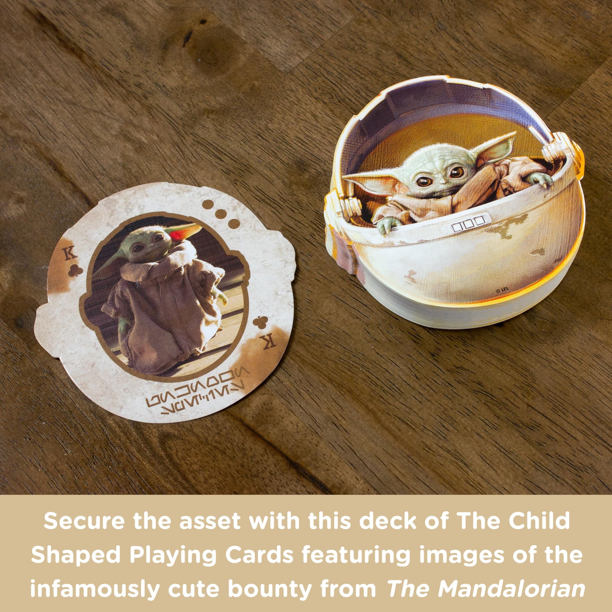 Star Wars The Mandalorian The Child Shaped Playing Cards Deck