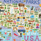 Ceaco - National Parks Map - 500 Piece Jigsaw Puzzle for Adults