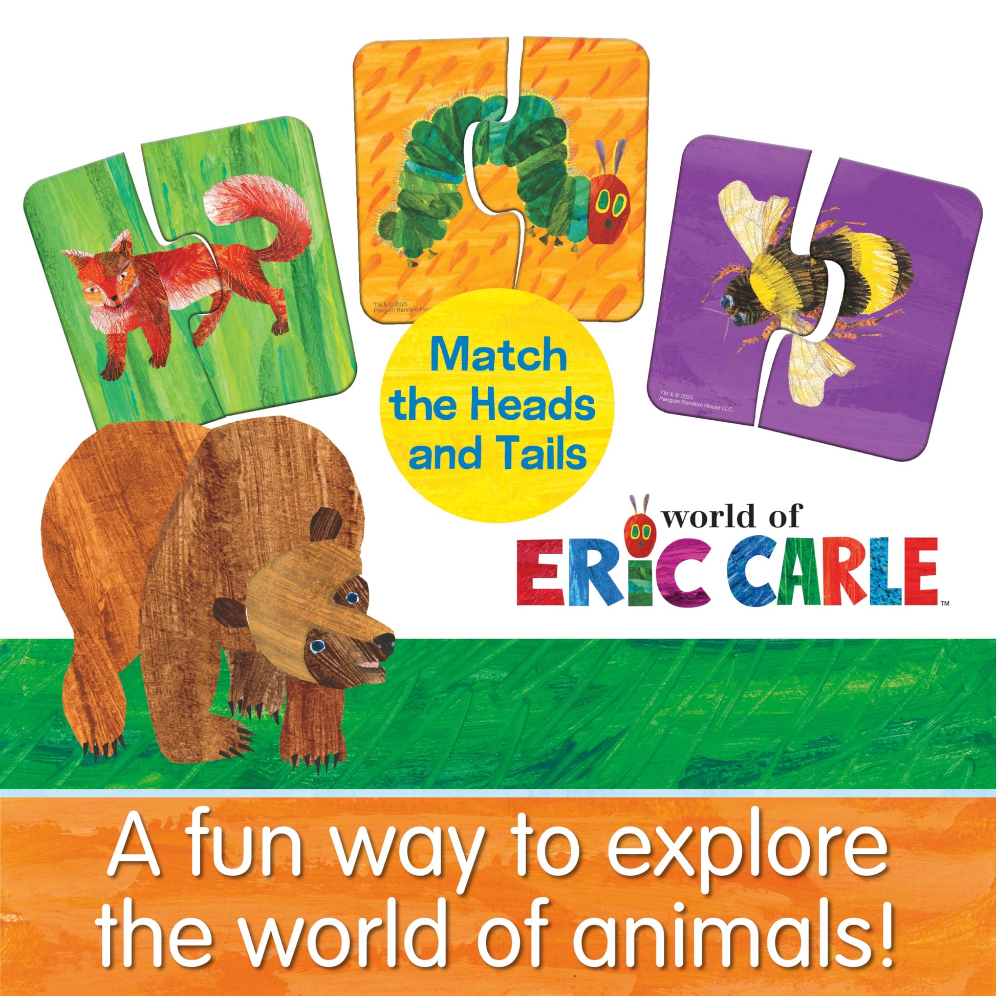 World of Eric Carle - My First Match It! Tin - Heads and Tails (New)