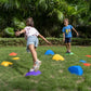 12 Pcs Non-Slip Stepping Stones for Kids - Obstacle Course, Indoor & Outdoor Sensory Playground - Develop Balance & Coordination - Includes Hopping