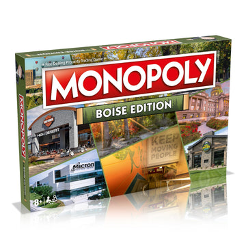 Monopoly Board Game Boise Edition: 2-6 Players Family Board Games for Kids and Adults, Board Games for Kids 8 and up, for Kids and Adults, Ideal