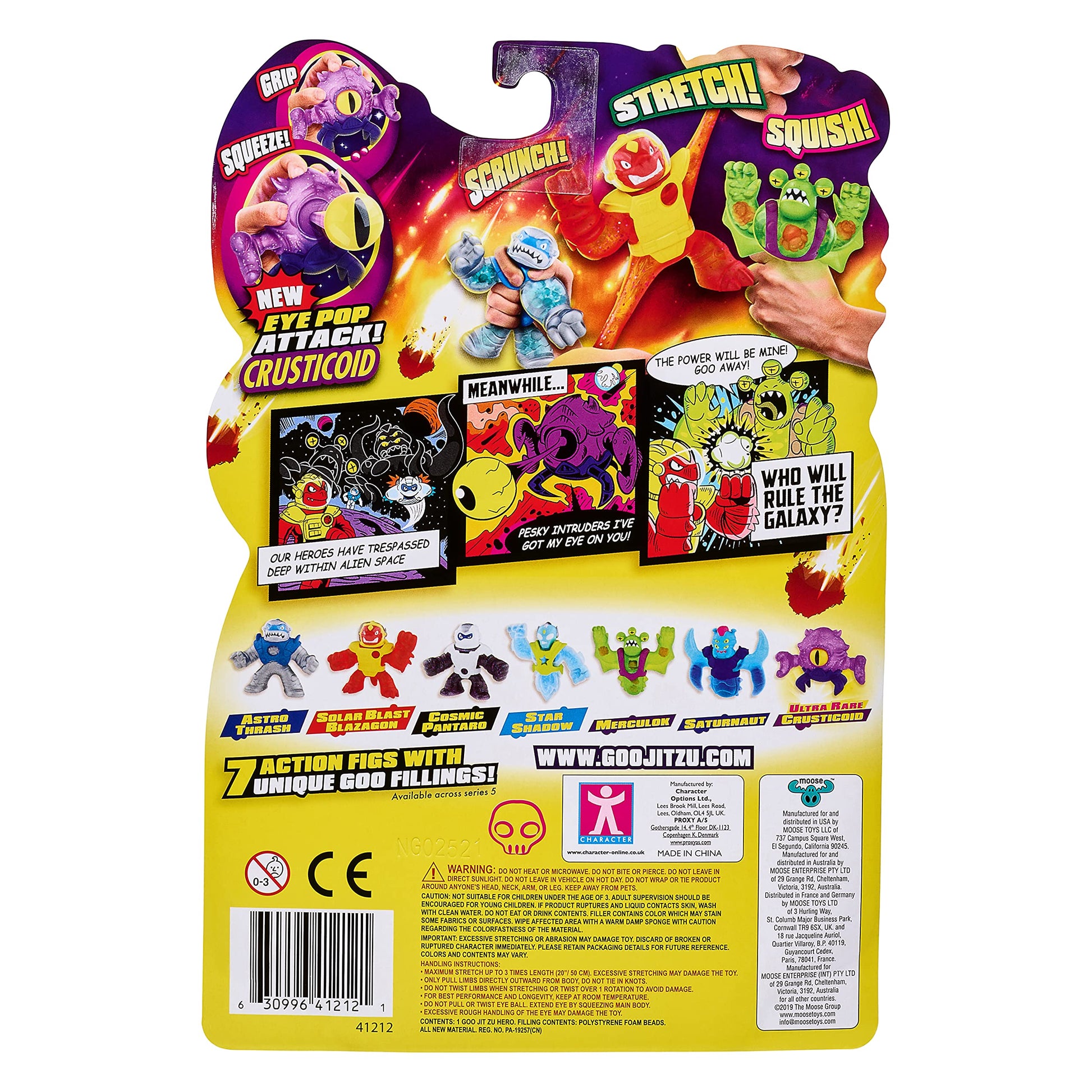Heroes of Goo Jit Zu Galaxy Attack, Action Figure Ultra Rare Crusticoid, 41212