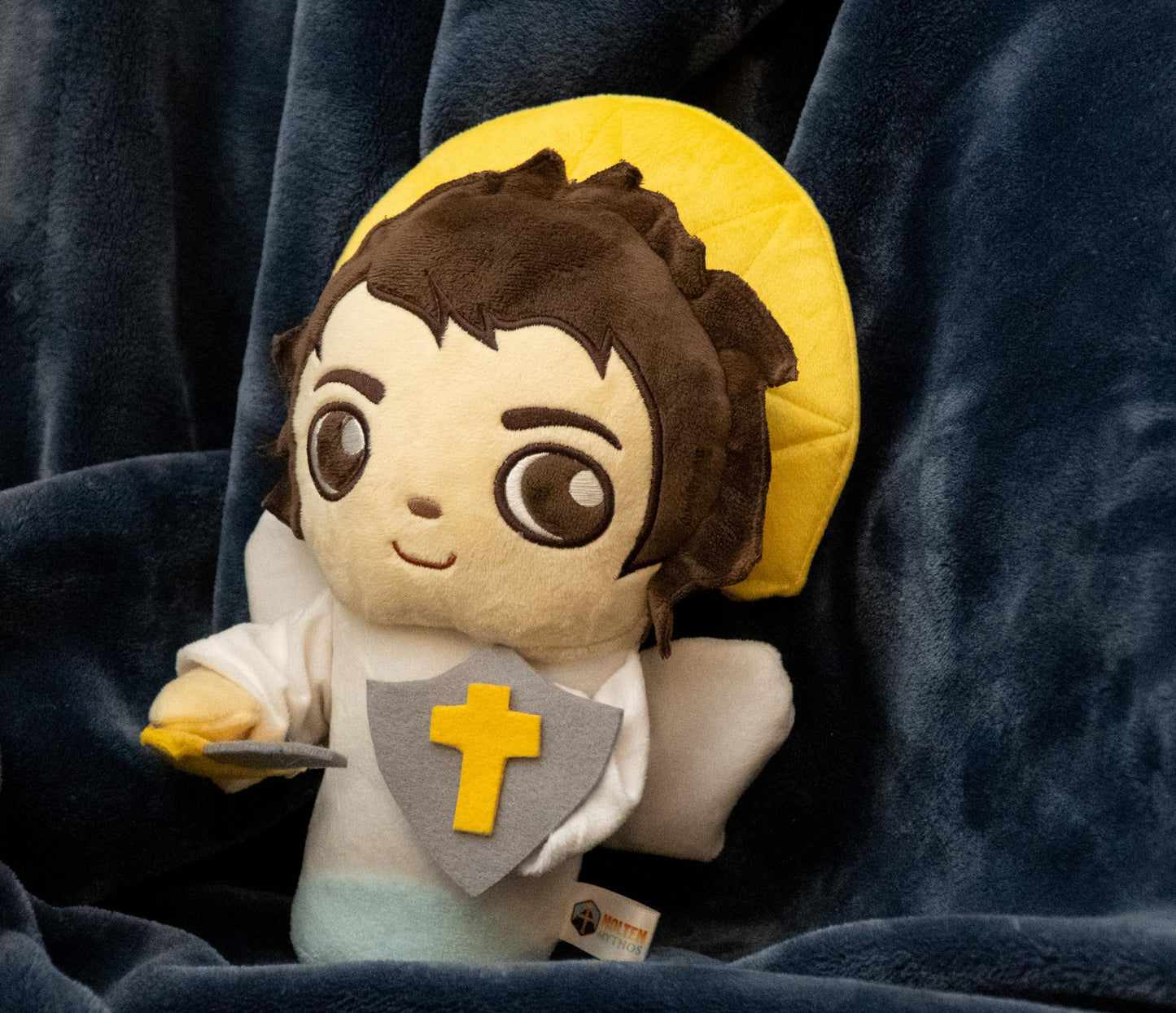Molten Mythos Guardian Angel Plushie - Perfect for Baby Gifts, Baptism Gifts, Catholic Gifts, Christian Gifts, for Your Godson or Goddaughter, Baby