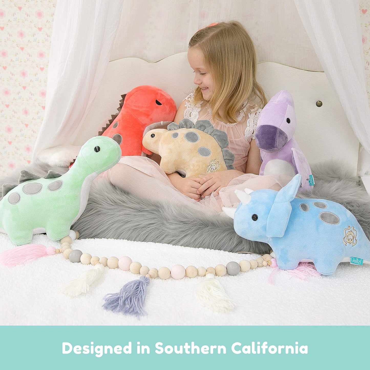 Bellzi Brontosaurus Cute Stuffed Animal Plush Toy - Adorable Soft Dinosaur Toy Plushies and Gifts - Perfect Present for Kids, Babies, Toddlers