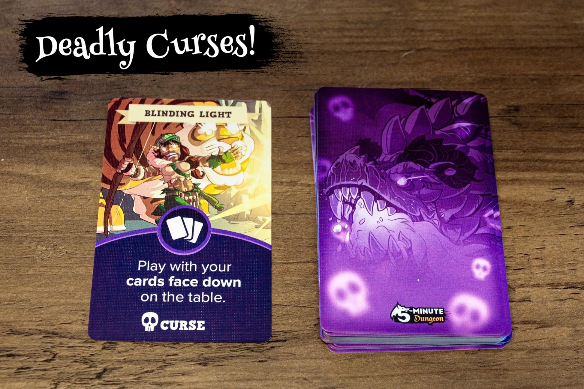 Wiggles 3D 5-Minute Dungeon: Curses! Foiled Again! Expansion | Real-Time Cooperative Board Game Add-On | New Heroes, Curses, Artifacts | 1-6 Players |