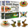 TOSY Magnet Fidget Spinner Glow - 16 Blocks, 3 in 1 Toy: Transformable Fidget Spinner, Infinity Cube, 2x2 Puzzle Cube, Glow, STEM/STEAM Magnet Tiles