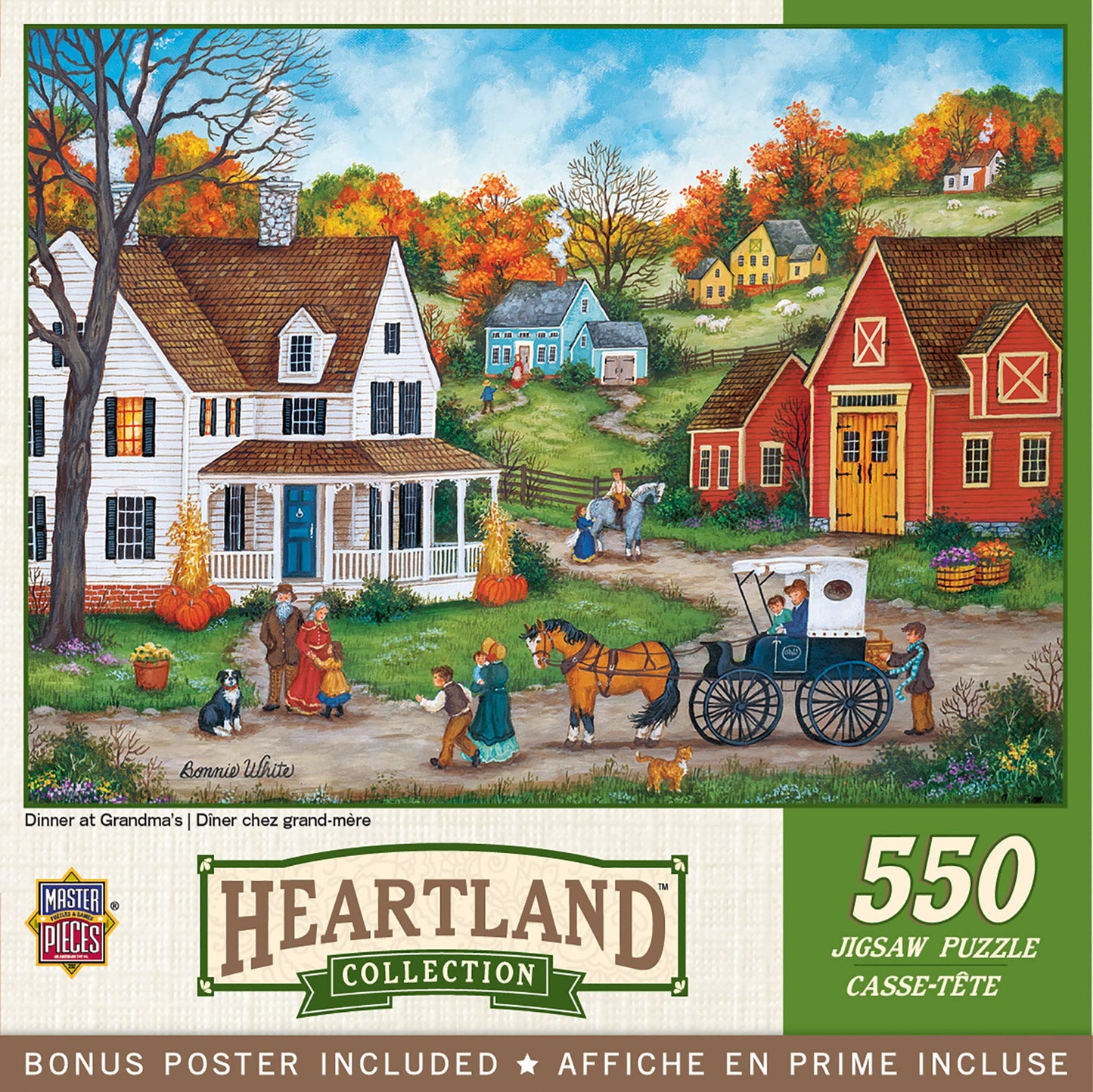 Masterpieces 550 Piece Jigsaw Puzzle for Adults, Family, Or Kids - Dinner At Grandmas - 18"x24"