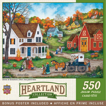 Masterpieces 550 Piece Jigsaw Puzzle for Adults, Family, Or Kids - Dinner At Grandmas - 18"x24"