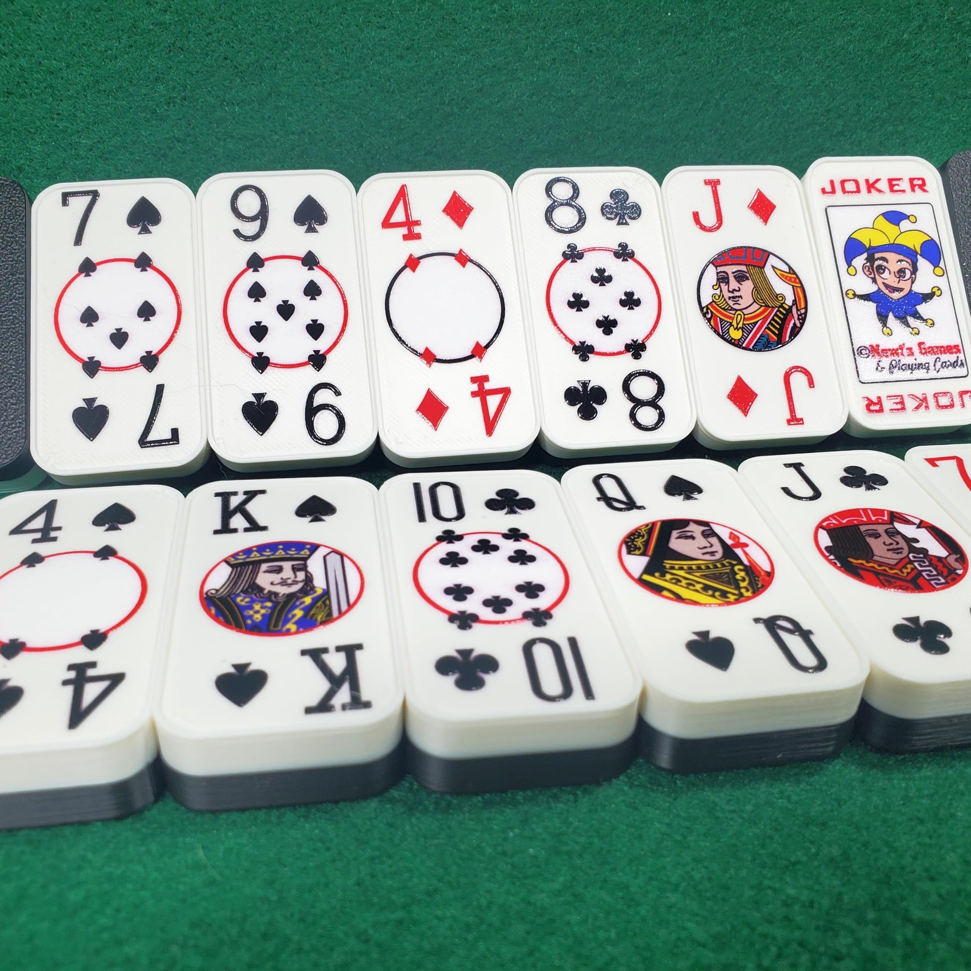 Cardian Poker Dominoes, Playing Cards: Standard 52+2 Jokers, US Made(Black)