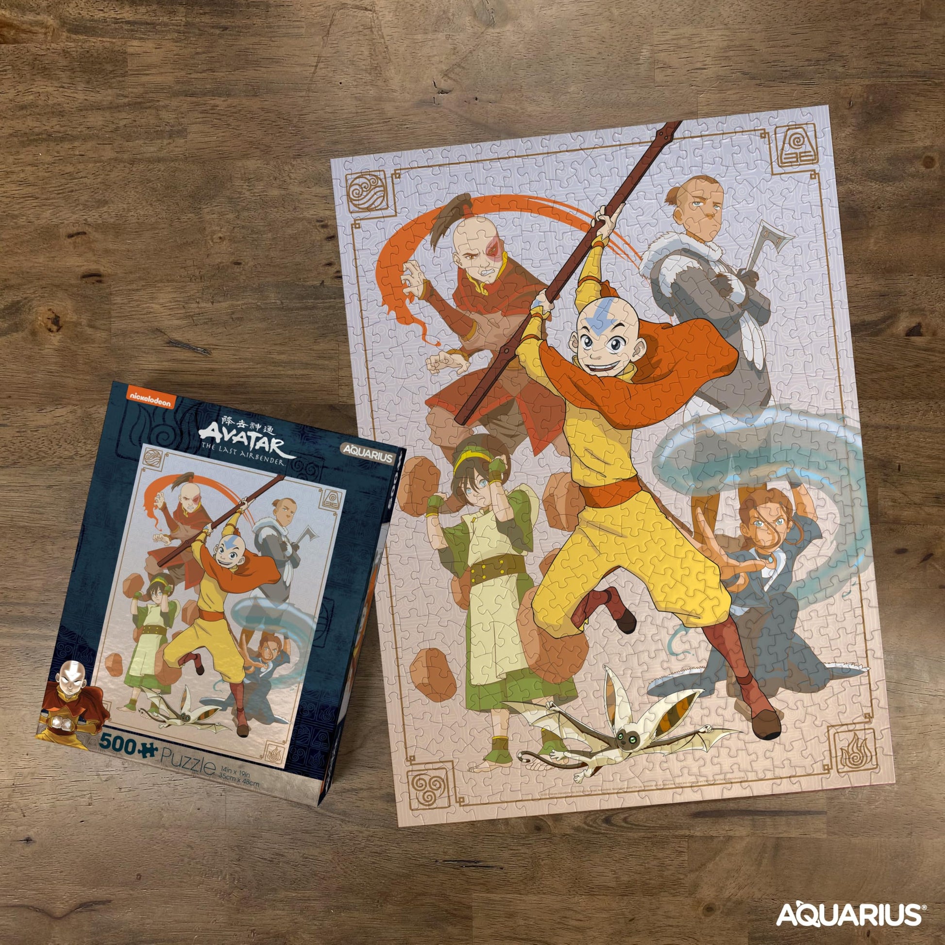AQUARIUS Avatar Cast (500 Piece Jigsaw Puzzle) - Glare Free - Precision Fit - Officially Licensed Avatar The Last Airbender Merchandise & Collectibles