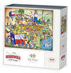 Boardwalk Big Texas 500 Piece Jigsaw Puzzle Fun Travel State Puzzles with Premium Box, Gift for Adults and Family 16"x20"