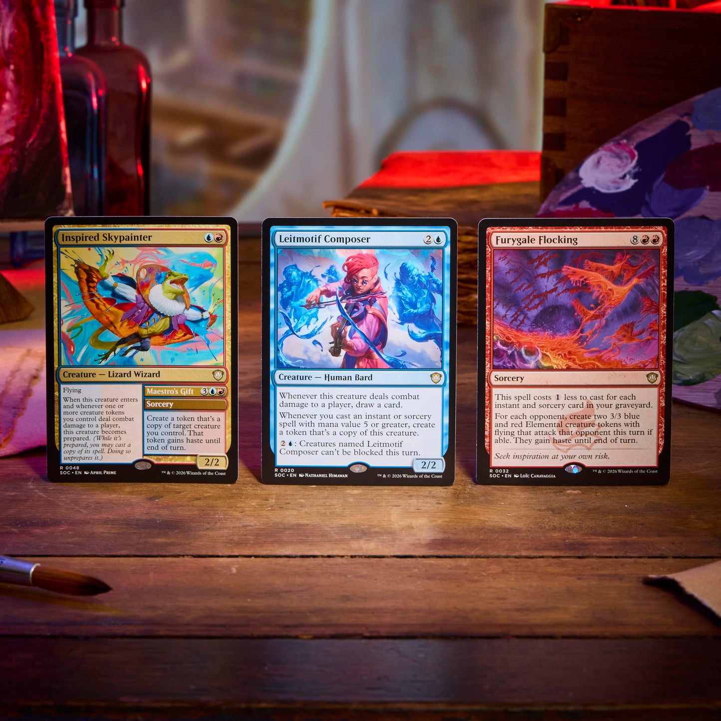 Magic: The Gathering Secrets of Strixhaven Commander Deck - Prismari Artistry (100-Card Deck, Deck Box + Accessories)