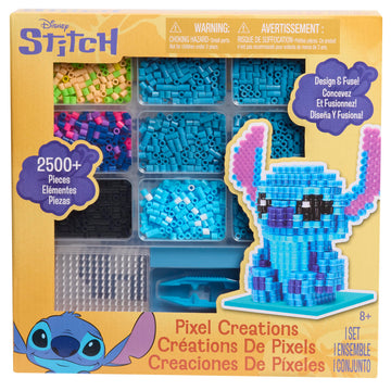 STITCH Disney Pixel Creations Bead Kit Lilo DIY Craft Set with 2500 Beads, Pegboards & Templates Creative Activity Toy for Girls & Boys Ages 6+