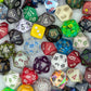 Chessex Pound O Dice | 1 lb Bulk Polyhedral Assortment with Approx 100 Factory Seconds Plus Bonus 7-Die RPG Set | for DND Pathfinder and Tabletop