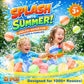 Self-Sealing Reusable Water Balloons for Kids - 12 Pack Soft Silicone Splash Balls, No Magnets, Quick-Fill Outdoor Water Battle Toys for Toddlers Boys