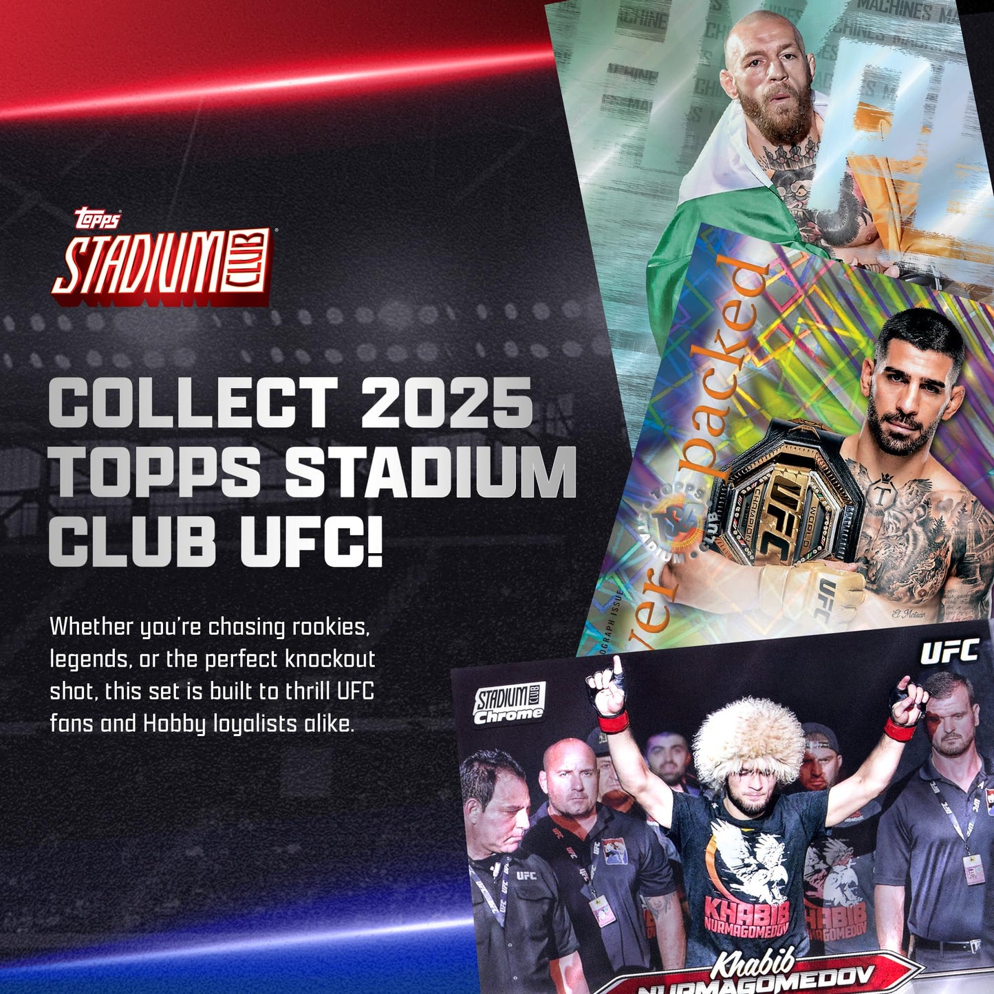 2025 Topps Stadium Club UFC - Factory Sealed - Mega Box