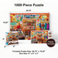 MasterPieces Chocolate Shop 1000 Piece Jigsaw Puzzle for Adults & Family - Matte Finish, Eco-Friendly, Bonus Poster - 19.25"x26.75"