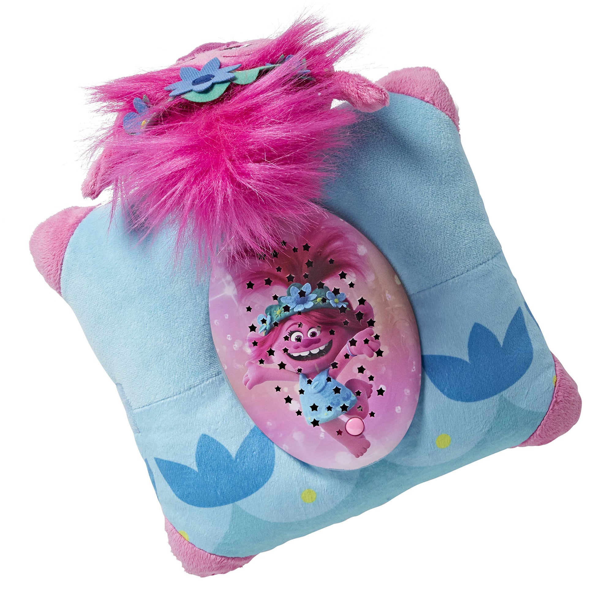 Pillow Pets DreamWorks Poppy Sleeptime Lite 11" - Trolls World Tour Stuffed Animal Plush Nightlight