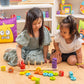 Open The Joy Emotions Stacking Rings - 30pc Rainbow Stacking Toy for Toddlers, Baby Sensory Learning Toy, Fine Motor Skill Development - Montessori