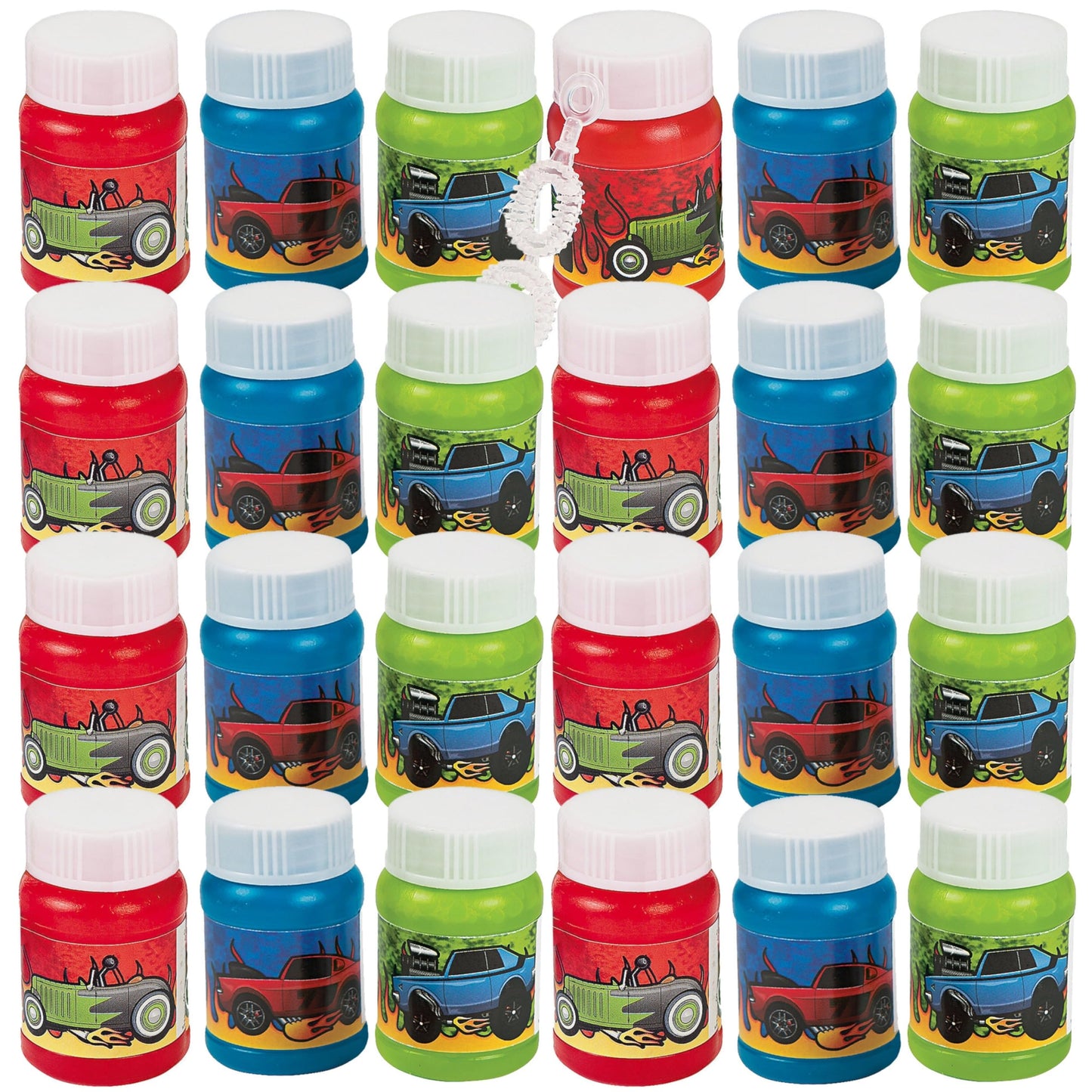 Fun Express Fx Educational Products - Mini Race Car Bubble Bottles (2 Dozen) - Bulk