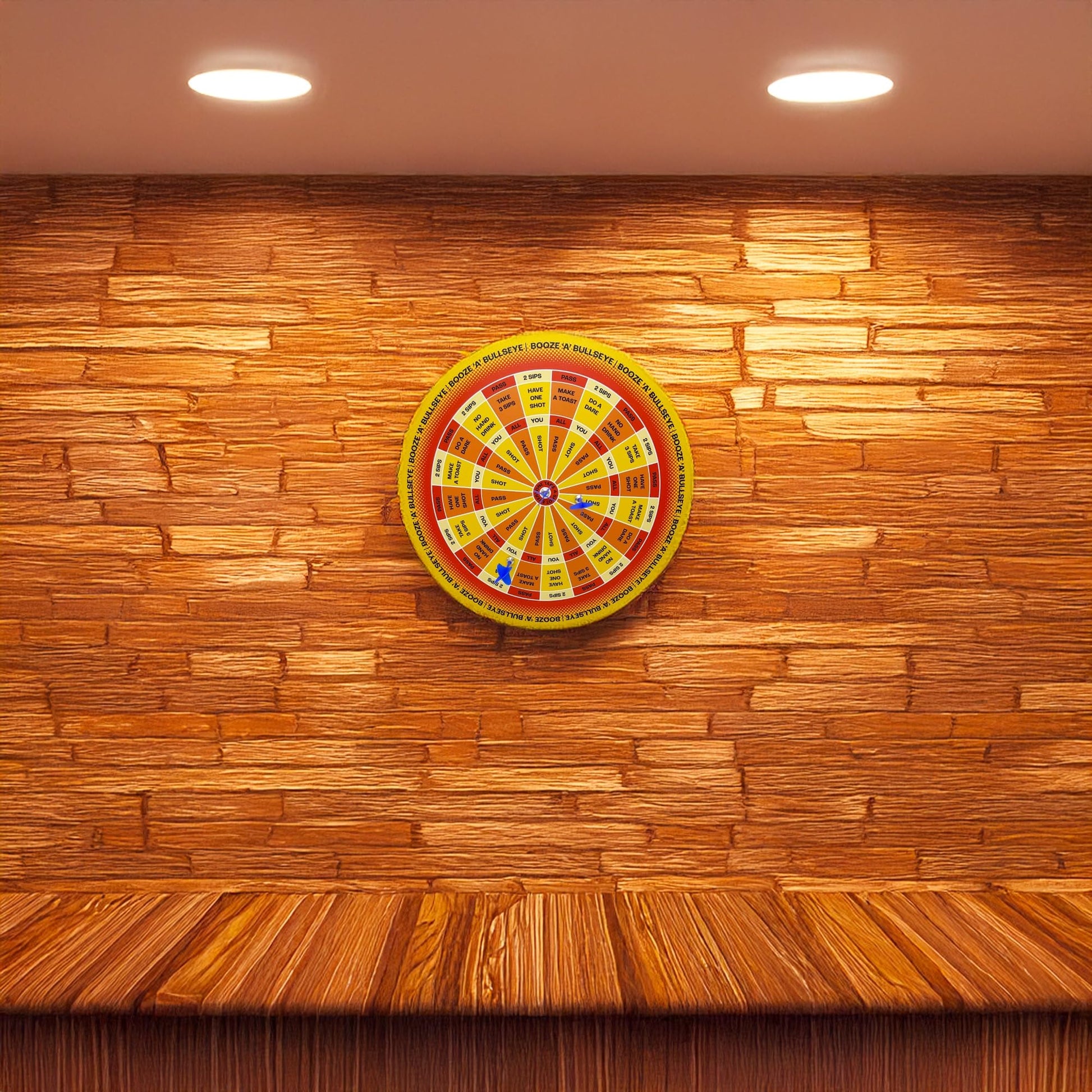 Island Dogs Booze ‘A’ Bullseye 16 inch Magnetic Darts Drinking Game | Fun & Unique Party Game | Perfect for Bars, Tailgates, Drunk Elephant and House