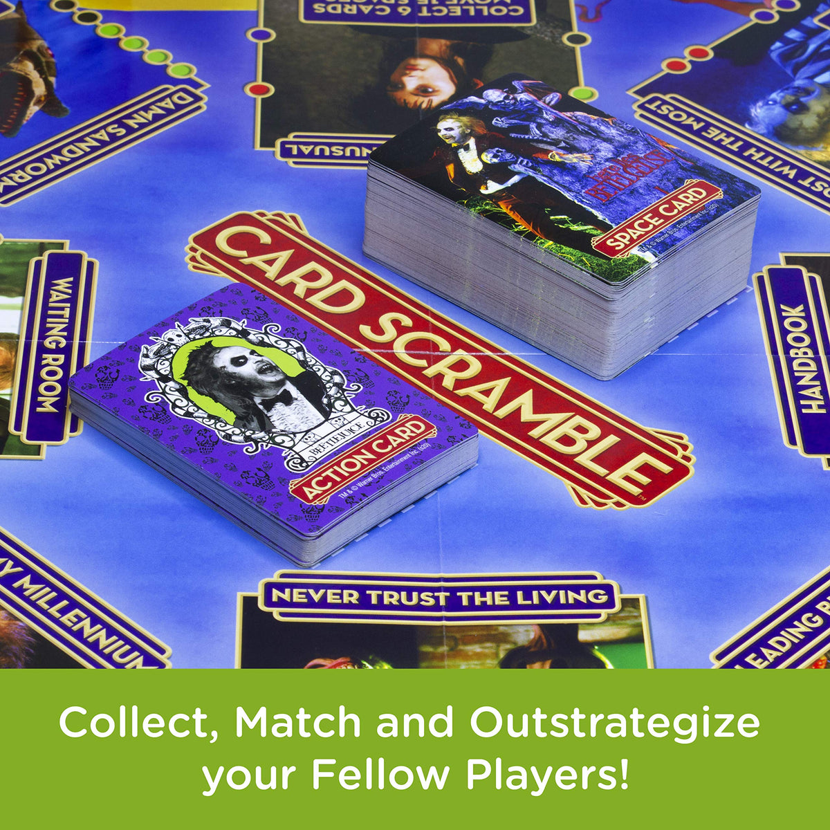 AQUARIUS Beetlejuice Card Scramble, Multicolor
