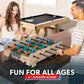 GoSports 32 Inch Tabletop Foosball Game Set - Mini Foosball Table - Oak