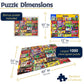 White Mountain 1000 Piece Jigsaw Puzzle Food Collage, M&M's