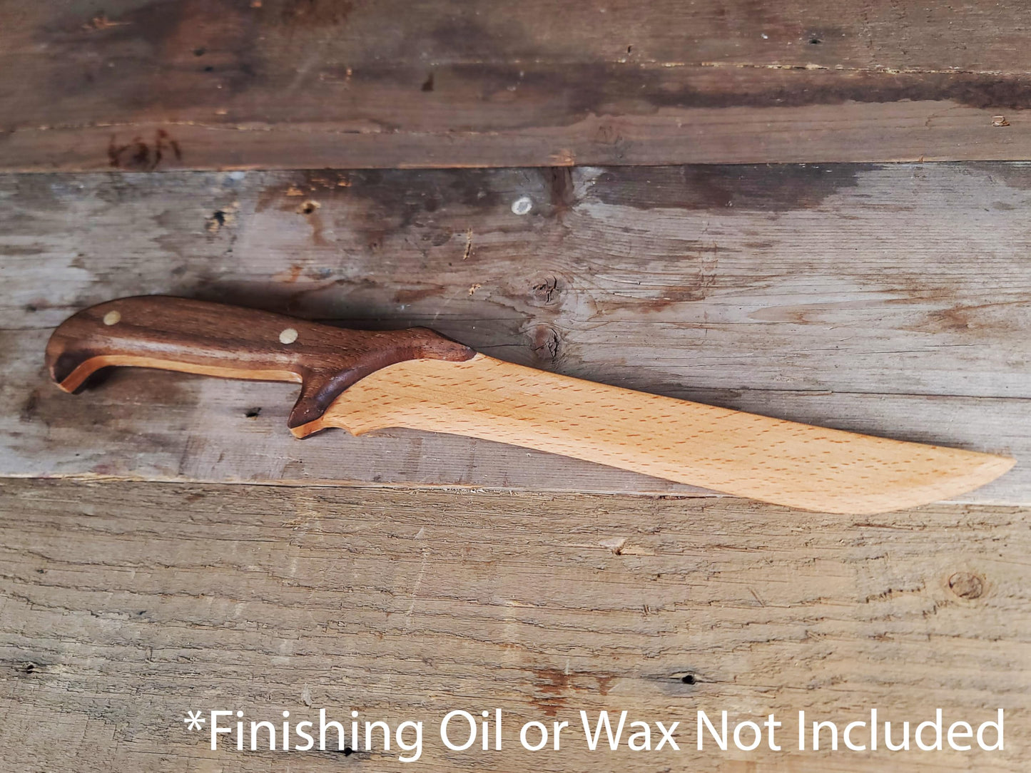 Wooden Knife Making Kit for Kids, Teens & Adults - Fun DIY Woodworking Craft Gift | Hardwood Blade with Handles, Sandpaper & Glue Included | Made in