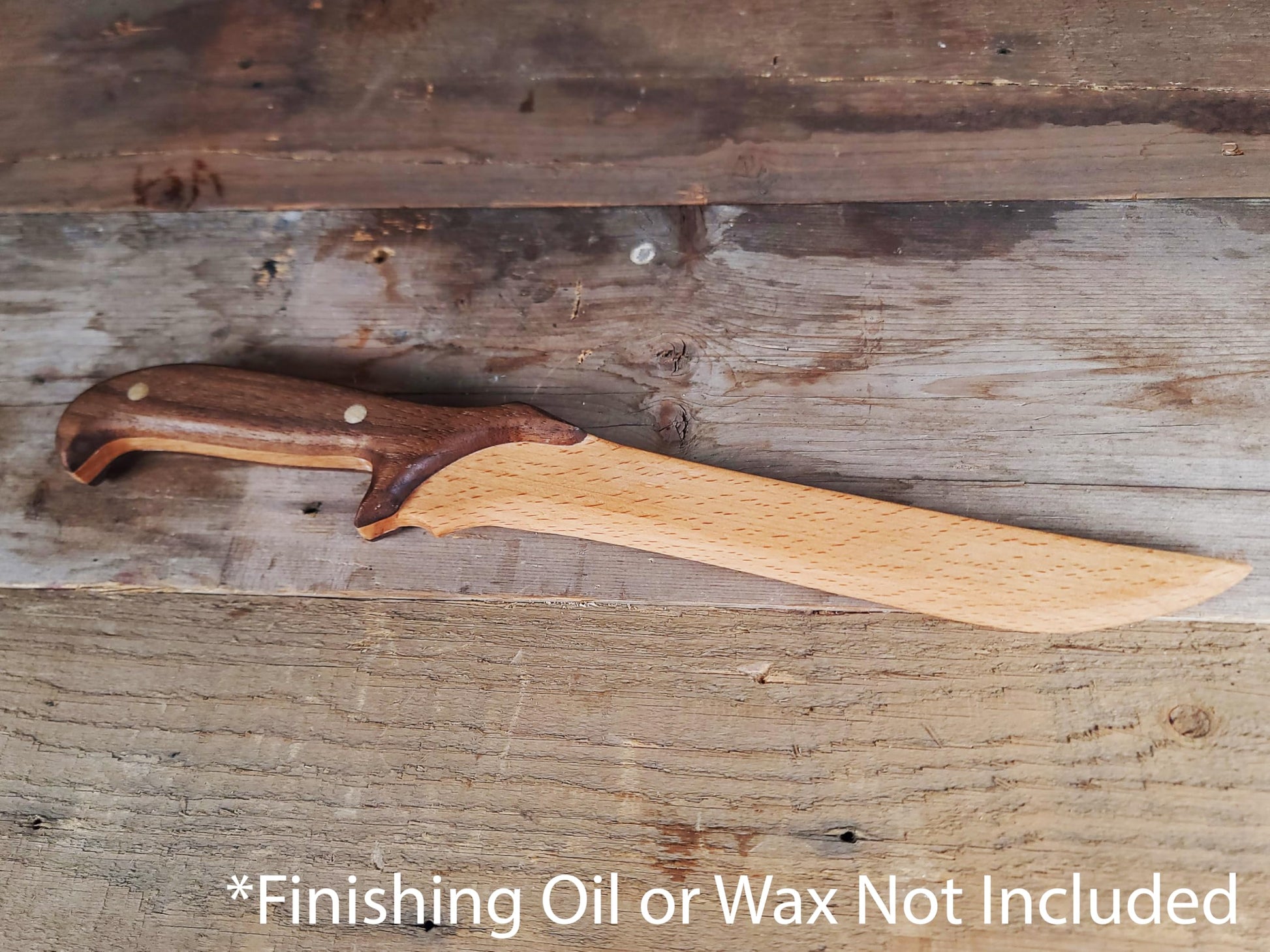 Wooden Knife Making Kit for Kids, Teens & Adults - Fun DIY Woodworking Craft Gift | Hardwood Blade with Handles, Sandpaper & Glue Included | Made in