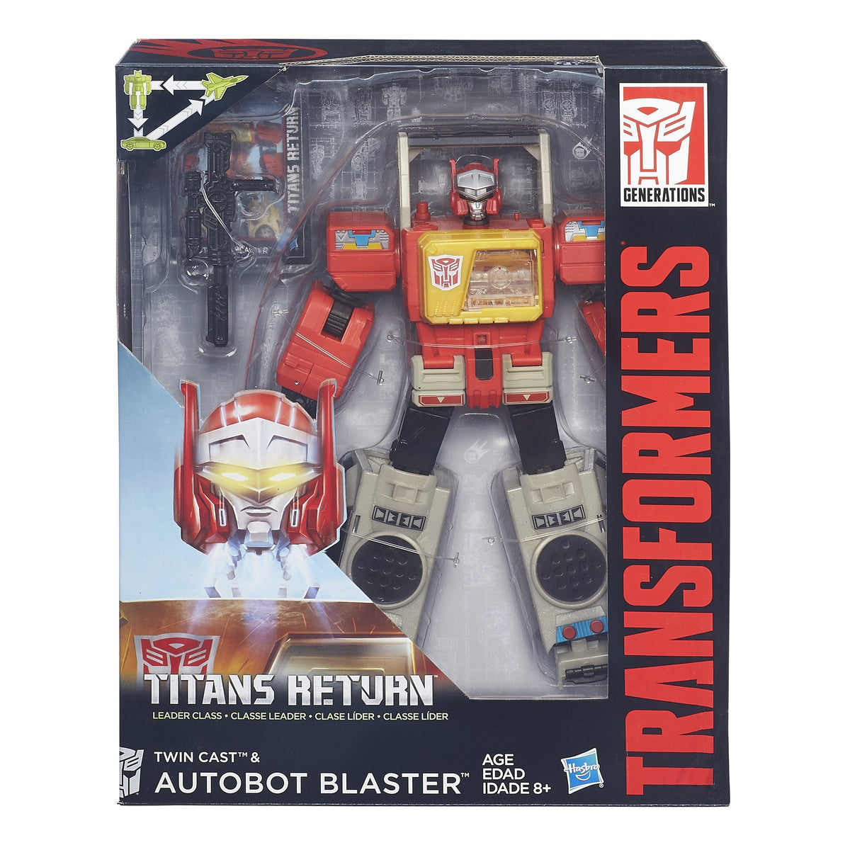 Transformers Generations Titans Return Autobot Blaster and Twin Cast