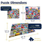 White Mountain 1000 Piece Jigsaw Puzzle New England Coastal, I Love Maine