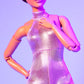Barbie Looks Doll, Collectible No. 22 with Pixie Cut & Modern Y2K Fashion, Sequined Pink Halter Jumpsuit with Silver Heels