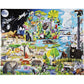 eeBoo Within The Biomes 48 Giant Piece Children's Puzzle, 30" x 24"
