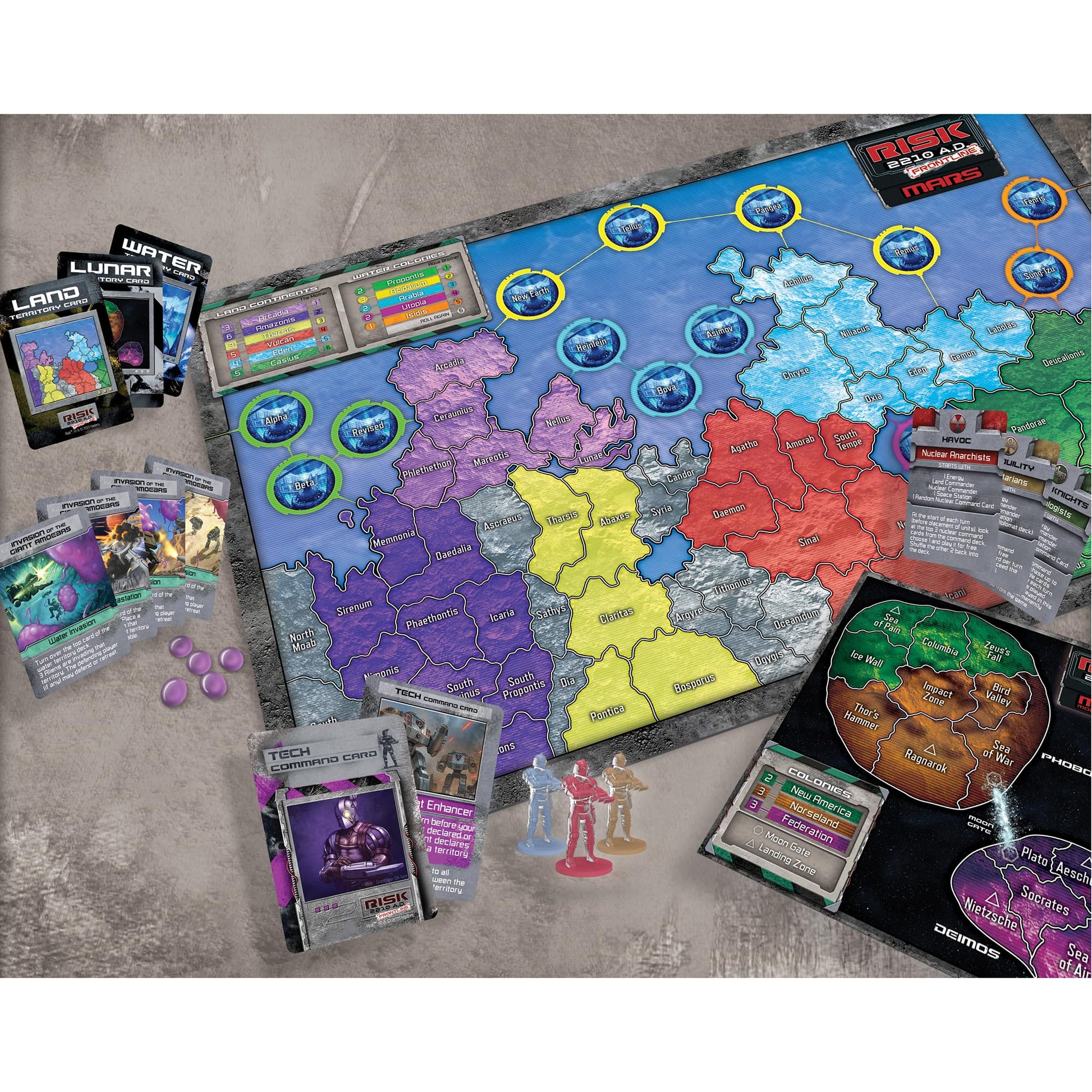 Renegade Game Studios Risk 2210 A.D. Frontline Expansion - Mars Strategy Game with Asymmetric Factions