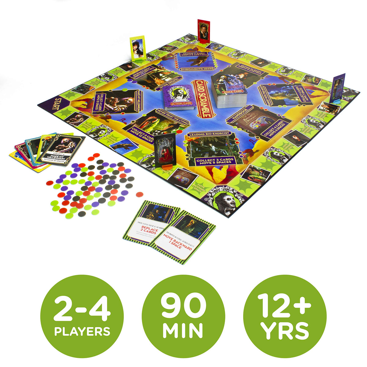 AQUARIUS Beetlejuice Card Scramble, Multicolor