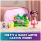 Gabby's Dollhouse: The Movie, Garden Story Set, Pandy Paws & Kitty Gnome Figures and 9 Dollhouse Accessories, Kids Toys for Girls & Boys Ages 3 and Up