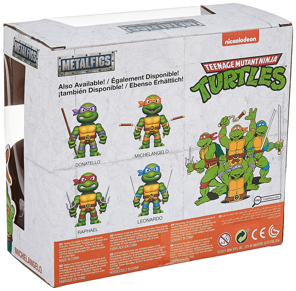 Teenage Mutant Ninja Turtles Michelangelo 4” Die-cast Figures
